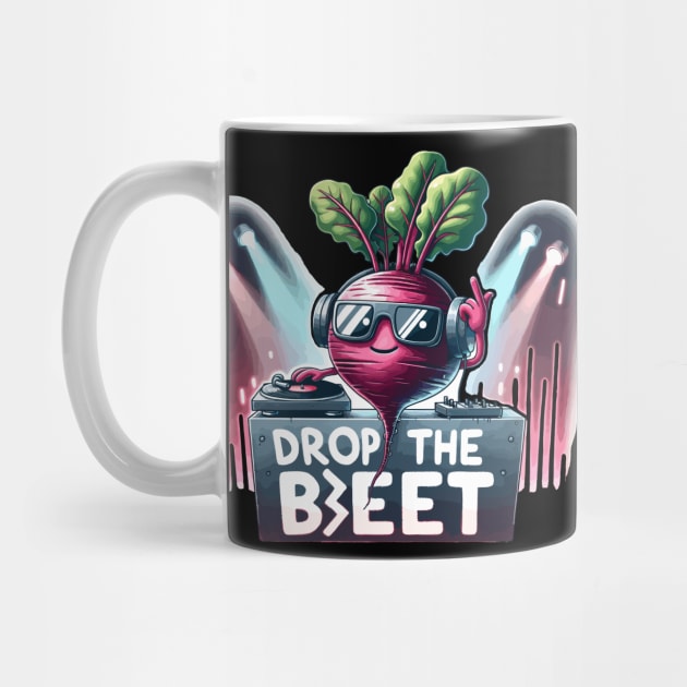 Drop the Beat DJ Beet (Back Print) by DoodleDashDesigns